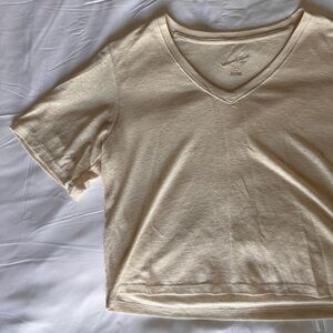Universal Threads Cream Crop Top